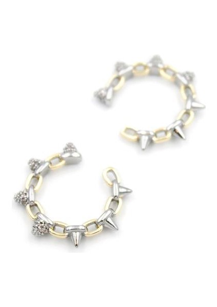 2'li Kıkırdak Küpe - Altın