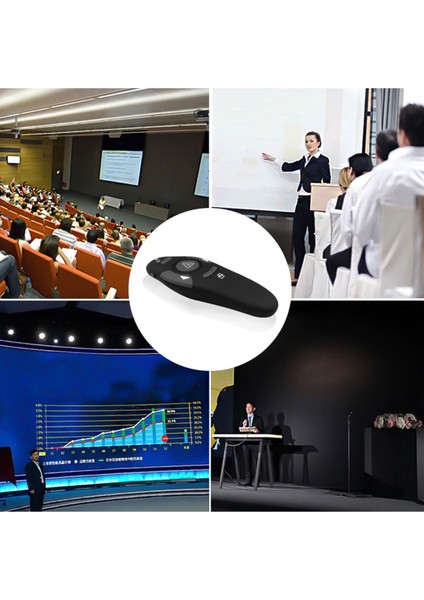 Kablosuz Sunum Kalemi, Pilli, Lazer Kumanda, Tak Çalıştır, Çok Amaçlı Siyah fiyatları