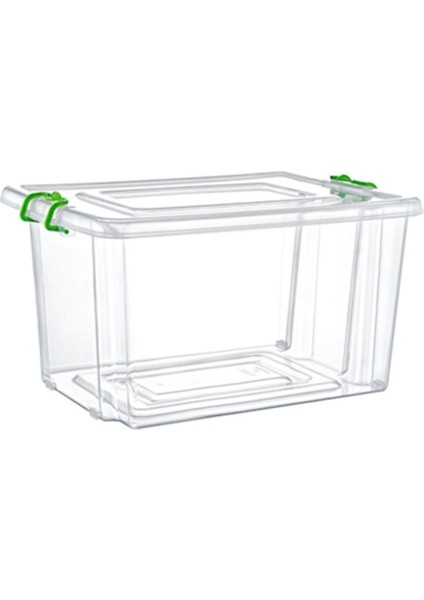 Geniş Kapasiteli Geçmeli Saklama Kabı, 32 Lt, 25,5X36,5X50,5 cm