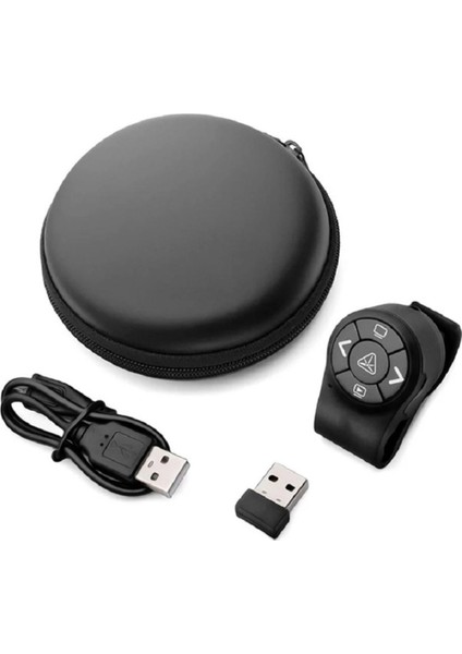 Kablosuz Rf 2.4g Parmak Ucu Ppt Siyah Taşınabilir Sunum Kumanda fiyatları