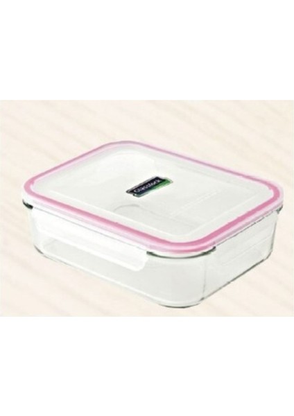 2000ML Çok Renkli Dikdörtgen Cam Saklama Kabı, Sağlıklı ve Şık Mutfak Gereci