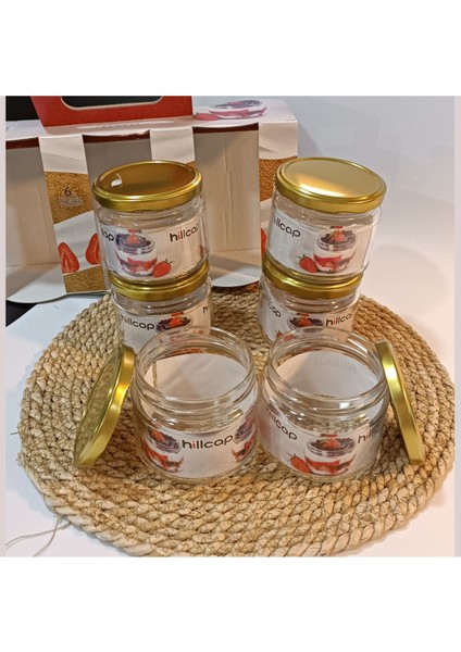 6'lı Renkli Cam Kavanoz Seti Kapaklı, 300 Cc, Şık ve Kullanışlı Paket indirimleri