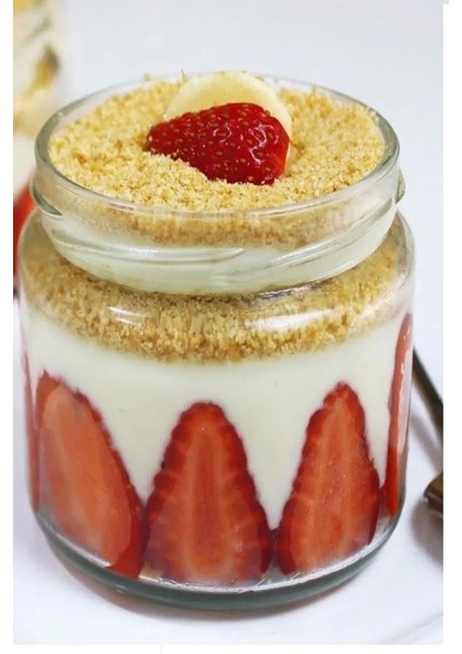 6'lı Renkli Cam Kavanoz Seti Kapaklı, 300 Cc, Şık ve Kullanışlı Paket