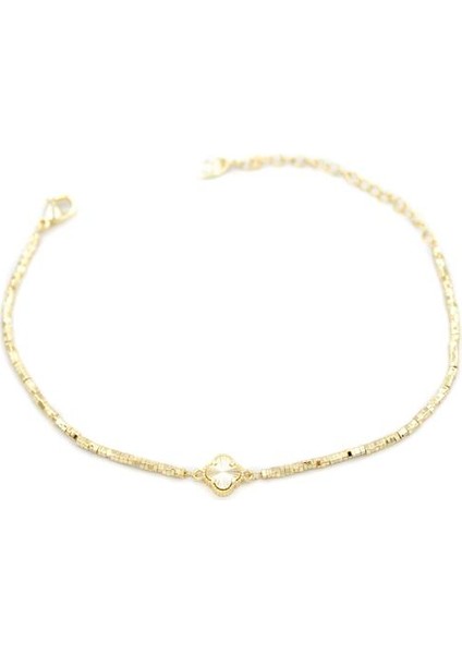 Küp Boncuk Yonca Bileklik - Altın fiyatları