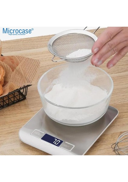 Hassas Ölçüm Dijital Mutfak Tartısı 5 kg Kapasiteli LED Ekranli Kolay Kullanım indirimleri