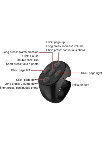 Kablosuz Bluetooth Uzaktan Kumanda, Parmak Ucu, Video Ve Selfie Kontrolü modelleri