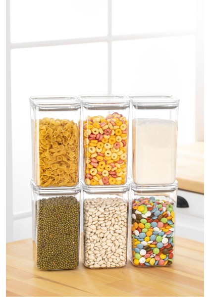 Şeffaf Saklama Kabı Seti, Vakum Conta, 1,2l, 12'li, Turuncu Renkli fiyatları