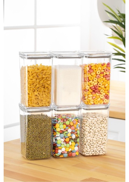 Şeffaf Saklama Kabı Seti, Vakum Conta, 1,2l, 12'li, Turuncu Renkli fırsatları