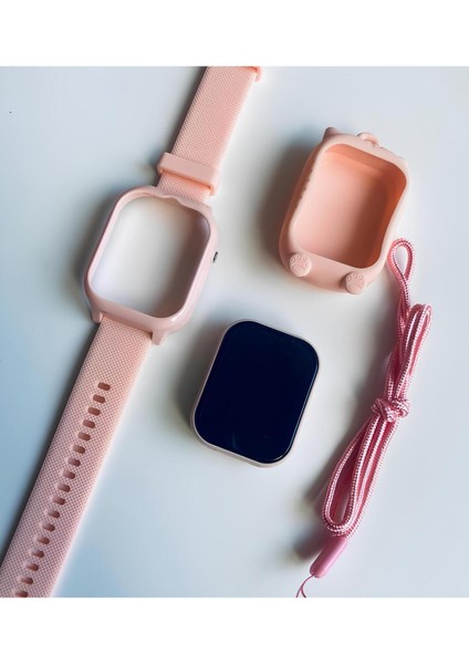 Pembe Çocuk Akıllı Saat, 4g Bağlantılı, Sim Kartlı, Kameralı, Güvenli ve Şık Tasarım fırsatları
