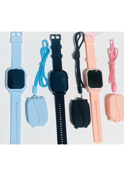 Pembe Çocuk Akıllı Saat, 4g Bağlantılı, Sim Kartlı, Kameralı, Güvenli ve Şık Tasarım indirimleri