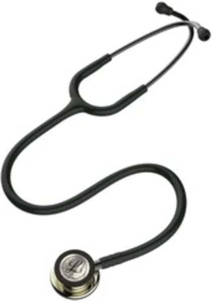 Siyah ve Şampanya Renkli Klasik Tıbbi Steteskop, Hassas ve Güvenilir Kullanım