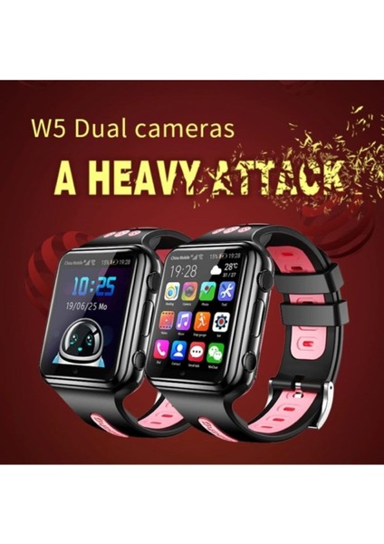 Çocuk Akıllı Saat, 4g, Görüntülü Konuşma, Gps, Wifi, Çift Kamera, Pembe modelleri