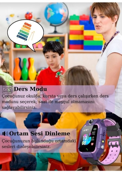 Çocuk Takip Saati, Sim Kartlı, Kamera, Gizli Dinleme, Güvenli ve Kullanışlı Tasarım indirimleri