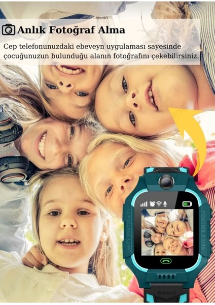 Mor Renkli, Sim Kartlı Akıllı Çocuk Takip Saati, Uzaktan Dinleme ve Türkçe Menü ile