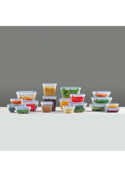Sızdırmaz Kapaklı 6'lı Saklama Kabı Seti, Contalı, Pp Plastik, Çeşitli Boyutlar fiyatları