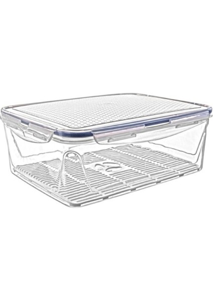 Dikdörtgen Sızdırmaz Saklama Kabı, 2,6 Litre, Pratik ve Güvenli Saklama Çözümü