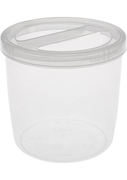 1,42 Litre Vidalı Saklama Kabı, Beyaz, Plastik, NO11