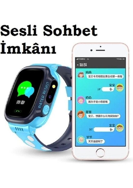 Pembe Kameralı Sim Kartlı Çocuk Akıllı Saati, Güvenli ve Eğlenceli Kullanım indirimleri