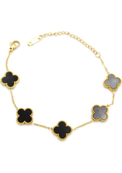 Vc Yonca Bileklik - Siyah fiyatları