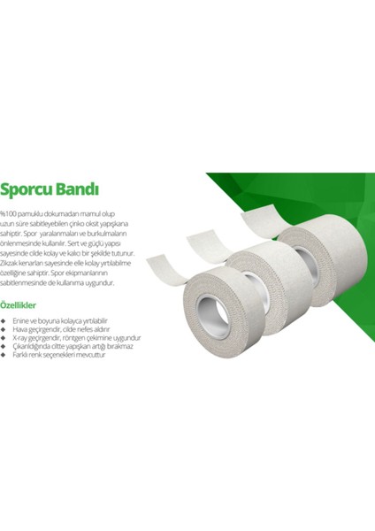 Yüksek Performanslı Spor Bandı, 10 M x 2,5 Cm, Esnek ve Dayanıklı Kullanım