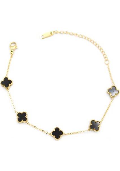 Vc Yonca Bileklik - Siyah fiyatları