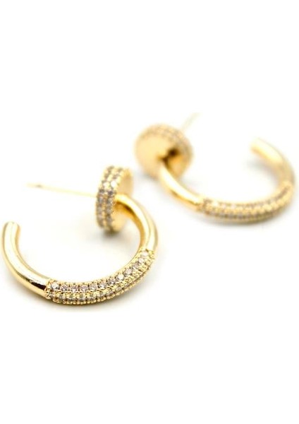 Çivi Küpe - Altın