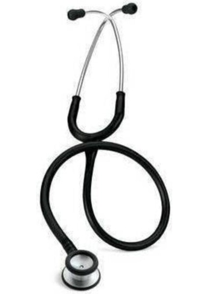 Çift Taraflı Paslanmaz Çelik Pediatrik Stetoskop Siyah