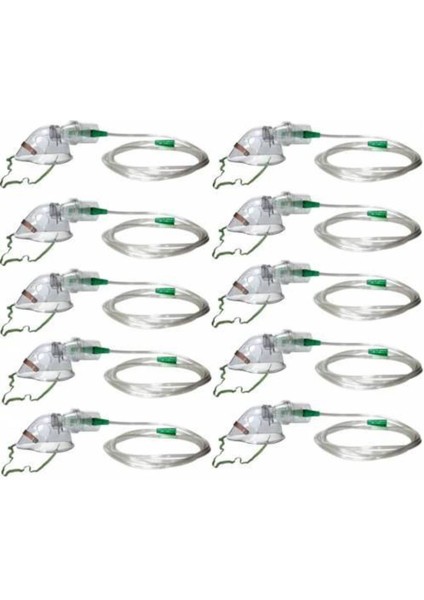 10'lu Nebulizatör Maske Seti, Rahat ve Kullanışlı Solunum Desteği Ürünleri fiyatları