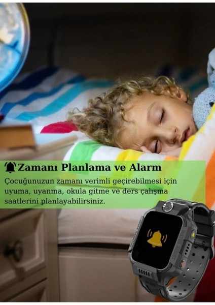 Mor Renkli Çocuklar Için Akıllı Saat, Sim Kartlı, Uzaktan Dinleme ve Türkçe Menü indirimleri