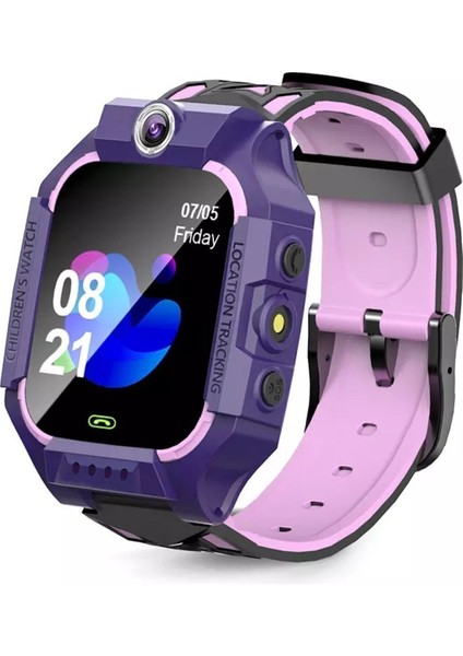 Mor Çocuk Akıllı Kol Saati, Gps Özellikli, Güvenli ve Eğlenceli Kullanım Sağlar