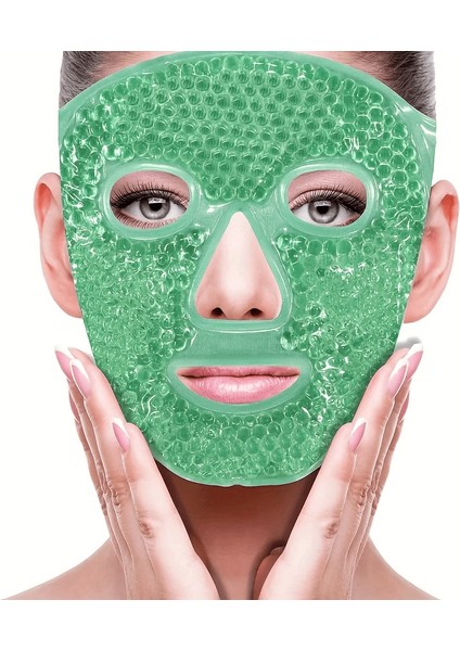 Terapi Jel Yüz Maskesi Soğuk ve Sıcak Boncuklu Ayarlanabilir Maske (Yeşil) ( Lisinya ) fiyatları