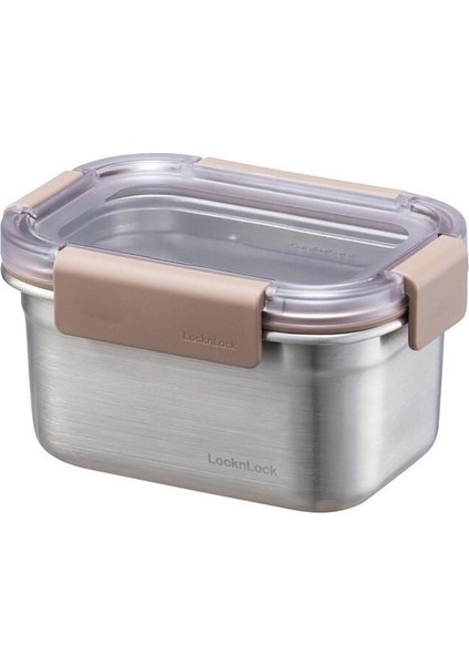 Paslanmaz Çelik Dörtgen Saklama Kabı, 520 Ml, Kahverengi ve Gri Renk Seçeneği fiyatları