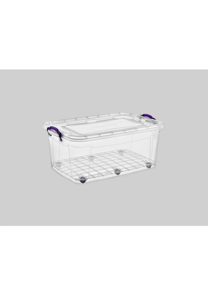 Turuncu Poly Time Tekerlekli Saklama Kabı, 50 Lt, 2'li Set, Dayanıklı ve Pratik Kullanım