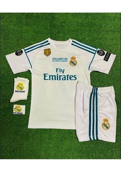 R.e.a.l M.a.d.r.i.d 2018 Kiev Sergio Ramos Çocuk Forması 4'lü Set (Armalı) fırsatları