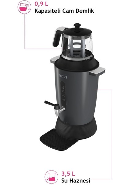 Gri 798 Semaver Çay Makinesi ile Lezzetli Çaylar Hazırlayın