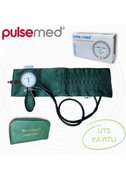 Yeşil Manşonlu Kanca ve Tansiyon Ölçüm Aleti