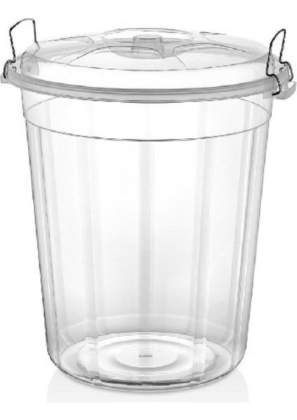 Şeffaf 70L Kilitli Erzak Kovası, Dayanıklı ve Pratik Saklama Çözümü