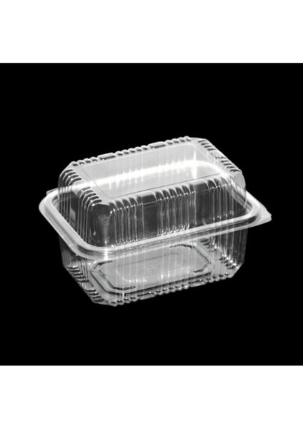 Gri 500 gr Sızdırmaz Peynir Kabı Seti, 100 Adet, Pratik ve Dayanıklı Kullanım