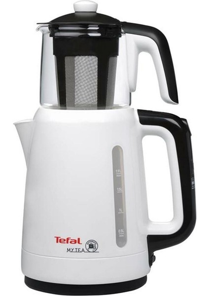 1500W Cam Demlikli Çay Makinesi Beyaz, Kolay Kullanım ve Temizlik