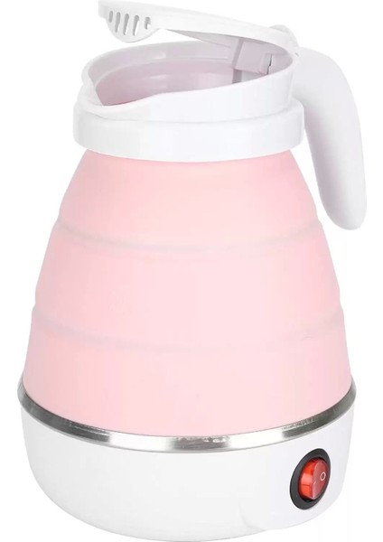Pembe Katlanabilir Elektrikli Su Isıtıcı 600ML, Seyahat ve Piknik Için Mükemmel fiyatları