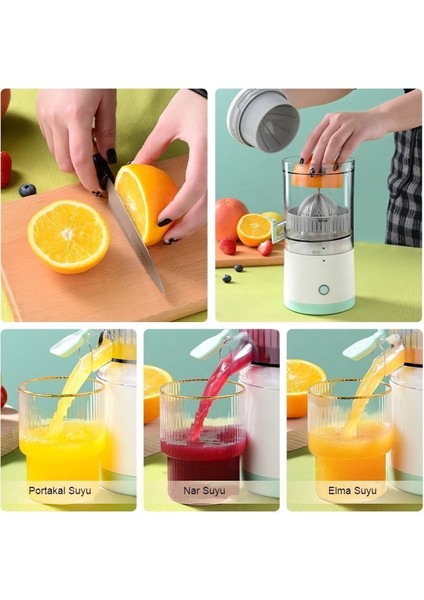 Şarjlı Mini Elektrikli Meyve Sıkacağı Taşınabilir Mikser ve Meyve Suyu Makinesi fırsatları