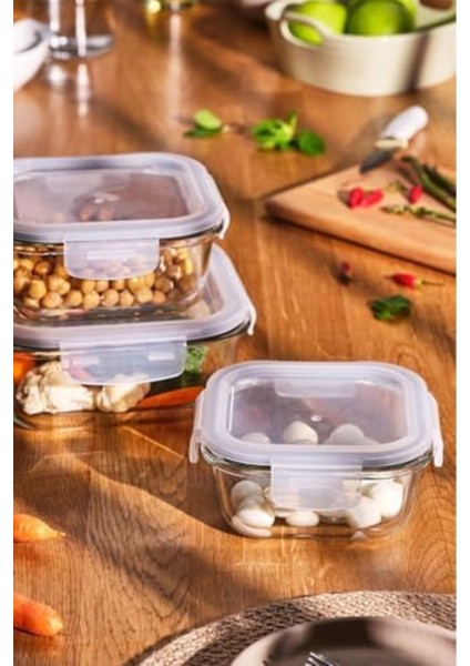 Borosilikat Saklama Kabı, 520 Ml, Şık ve Dayanıklı, Çok Amaçlı, Modern Tasarım fiyatları