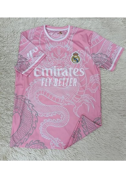 R.e.a.l M.a.d.ri.d 2024-25 Dragon Desenli Özel Konsept Forması (Pink)