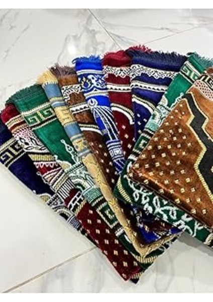 70X110 Cm, Renkli, 2'li Kadife Seccer, 380-400 gr Ağırlık, Şık ve Kaliteli Kullanım