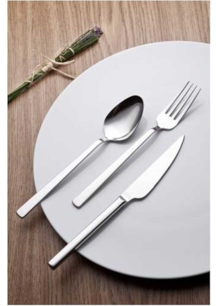 Doğal 60 Parça Çatal Kaşık Seti, 12 Kişilik, Hafif ve Zarif Tasarım