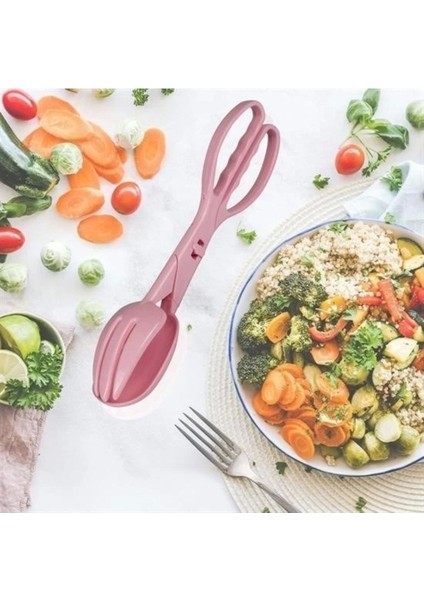 Yeşil Pratik Plastik Salata ve Makarna Servis Kaşığı fiyatları