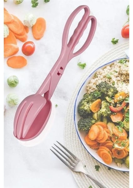 Yeşil Pratik Plastik Salata ve Makarna Servis Kaşığı indirimleri