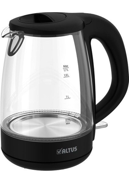 Cam Kettle, Siyah, Şık ve Dayanıklı, 4054 C Model