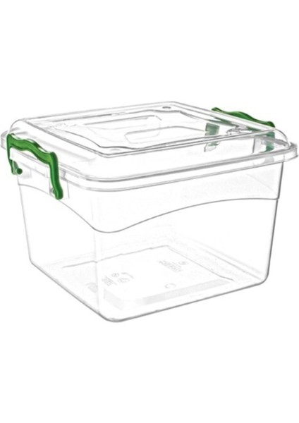 6 Lt Derin Kilitli Saklama Kabı, Beyaz, Güçlü ve Şık Tasarım