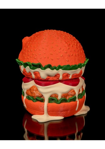 Renkli 16CM Hamburger Saklama Kutusu, Pratik ve Şık Saklama Çözümü